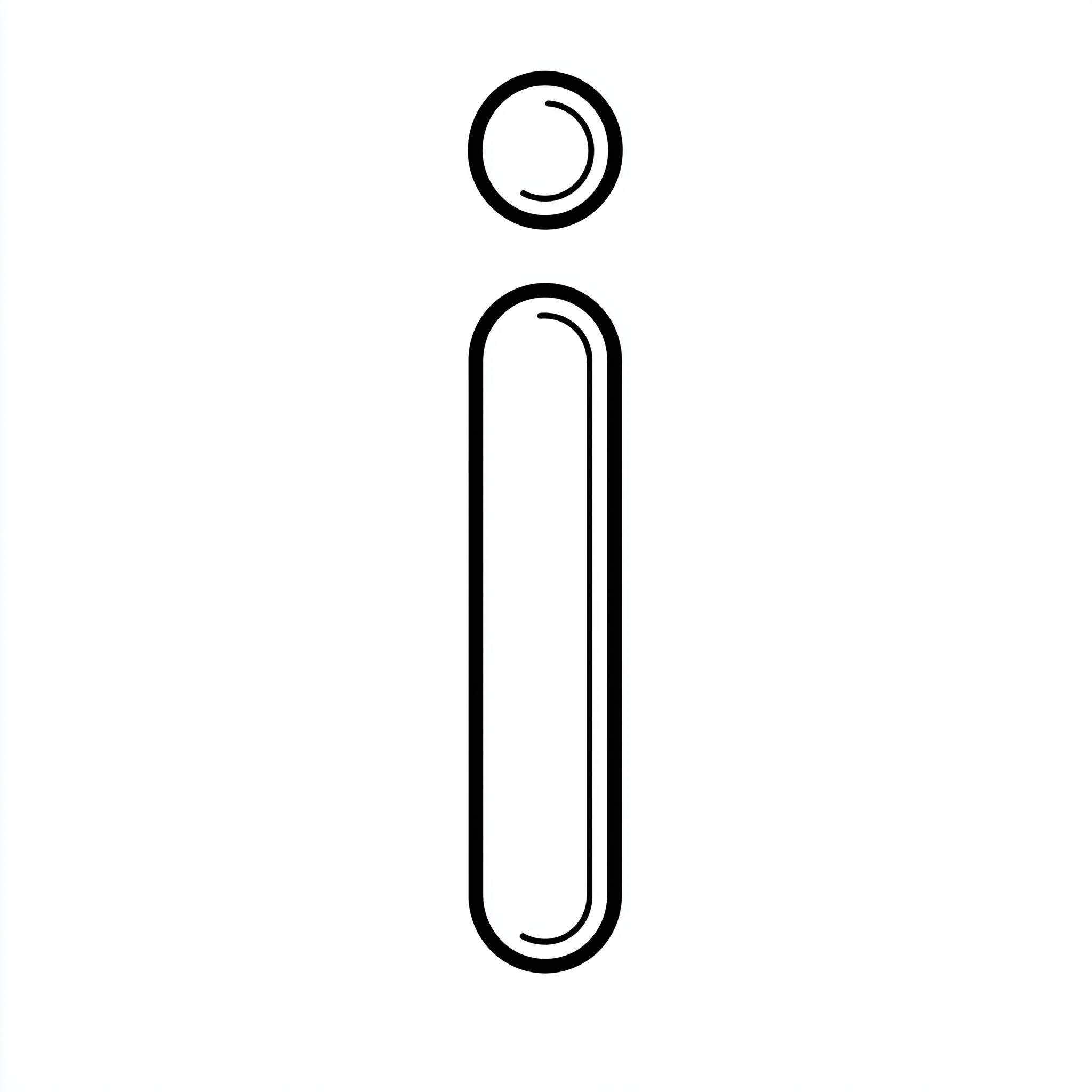 Dibujo de letra i para colorear (lámina 2) listo para imprimir gratis