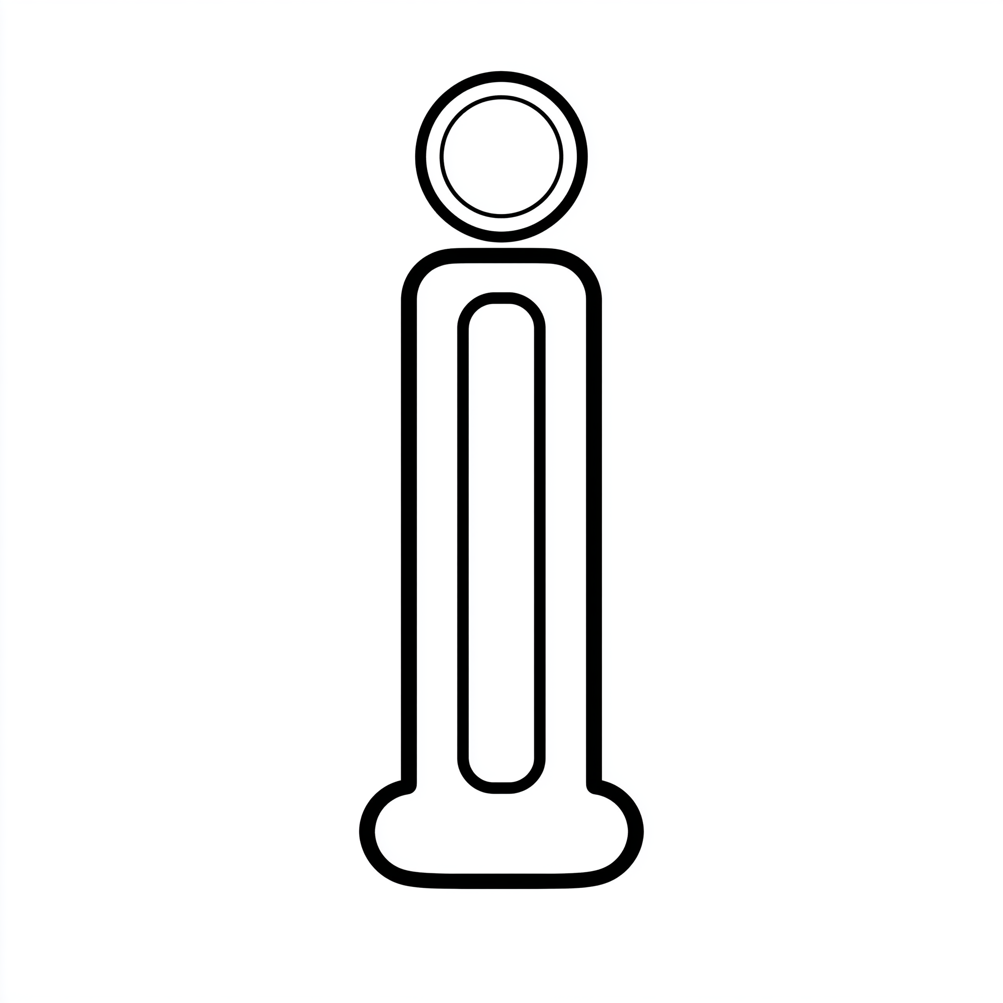 Dibujo de letra i para colorear (lámina 3) listo para imprimir gratis
