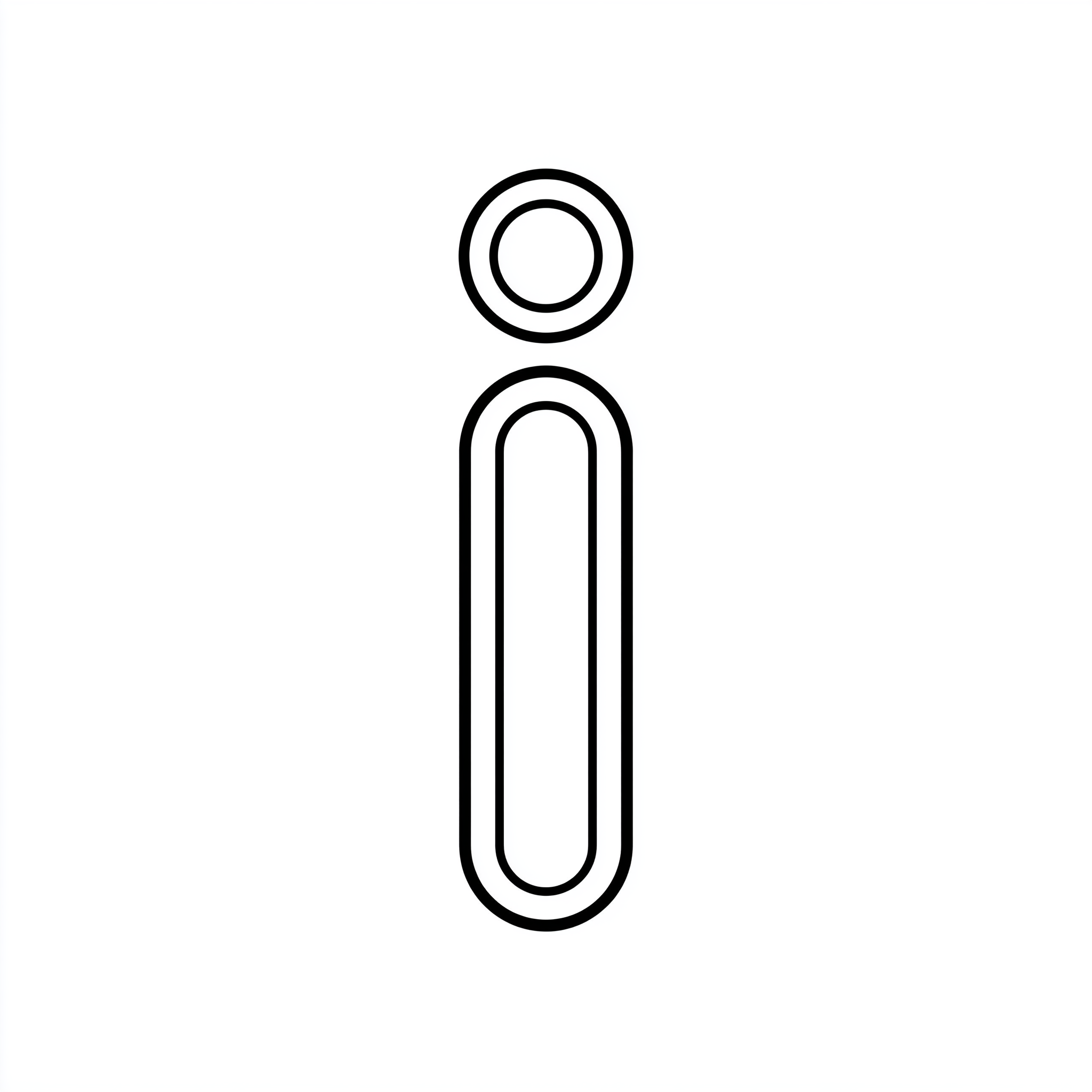 Dibujo de letra i para colorear (lámina 4) listo para imprimir gratis