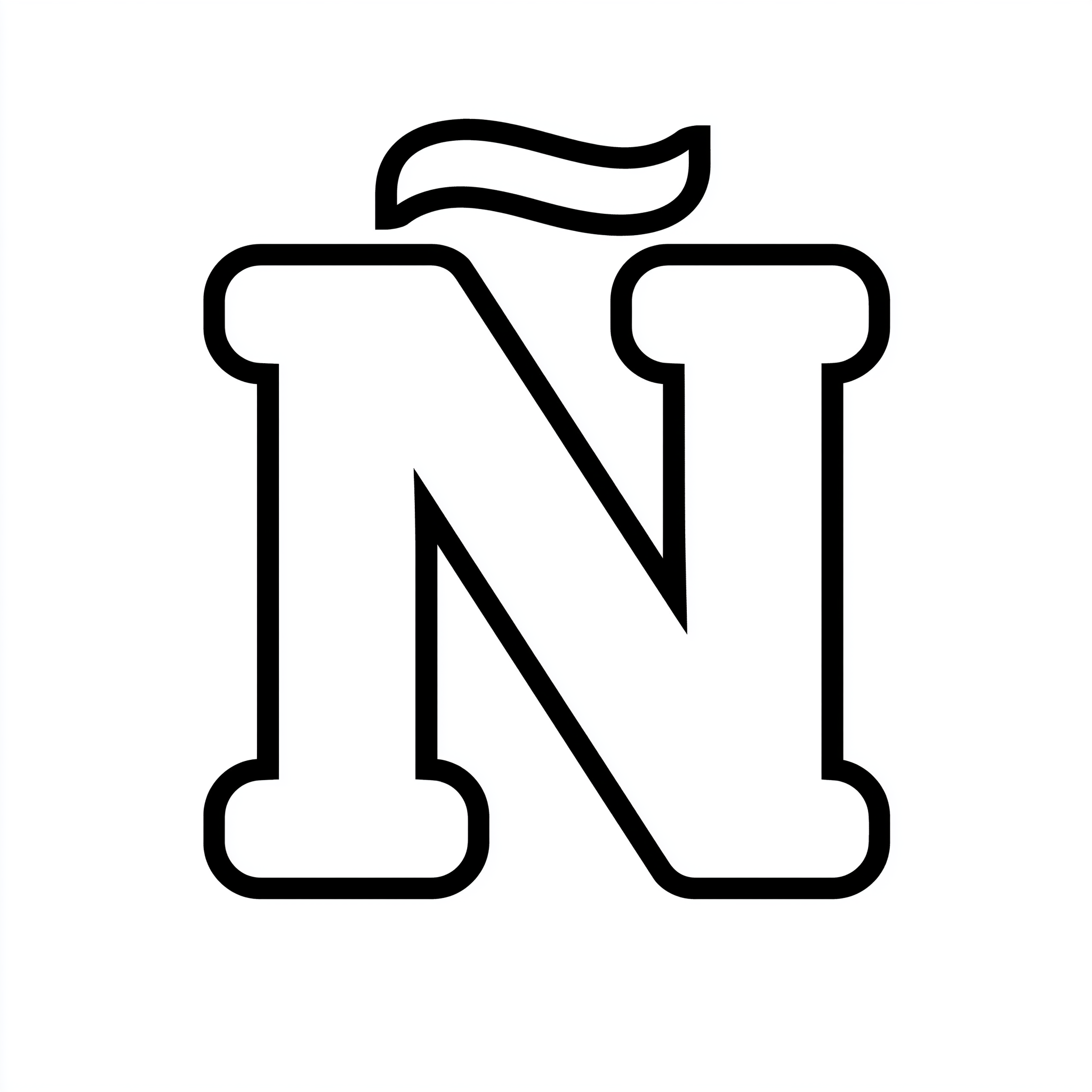 Dibujo de letra eñe (ñ) para colorear (lámina 8) listo para imprimir gratis