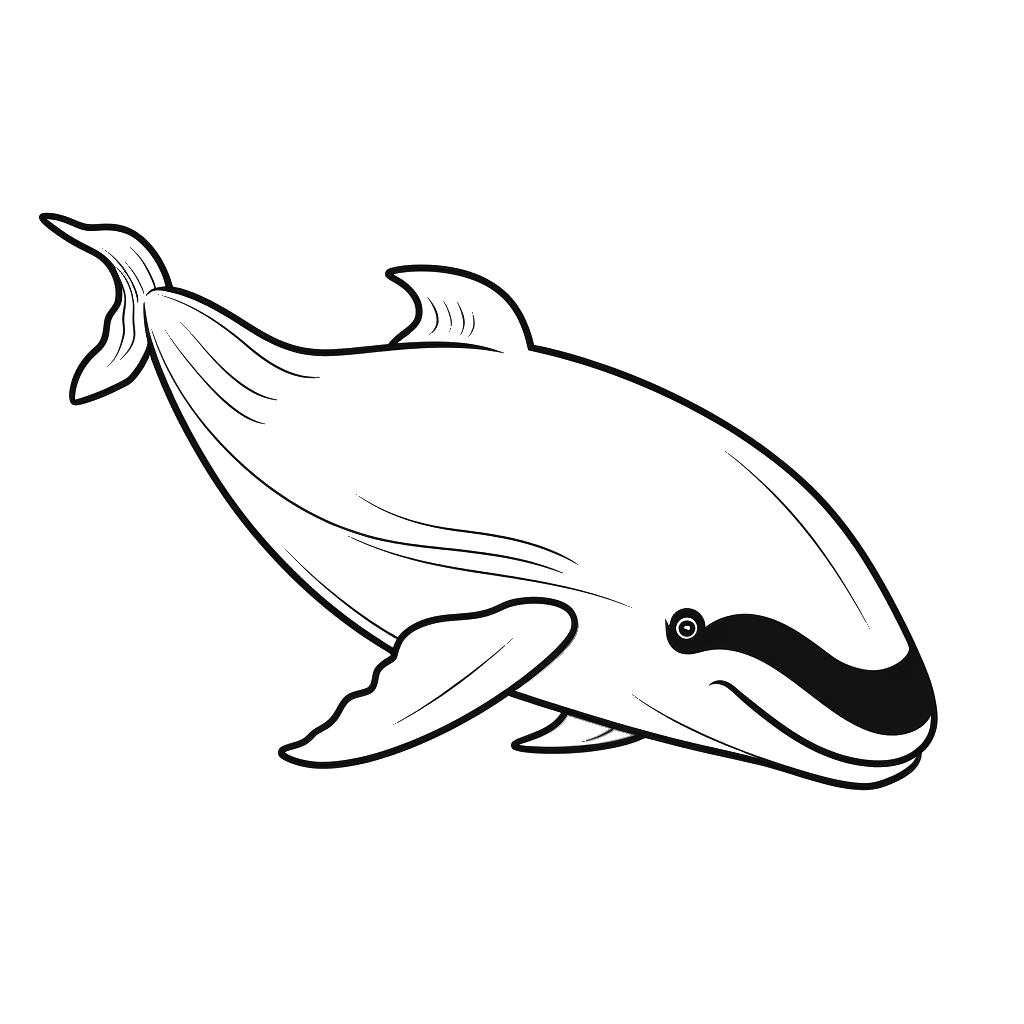 Dibujo de ballena para colorear 13 listo para imprimir gratis