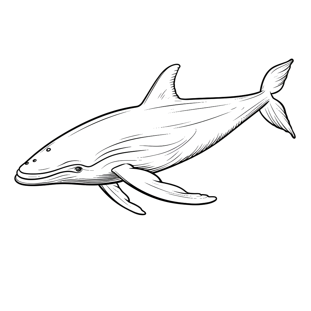 Dibujo de ballena para colorear 15 listo para imprimir gratis