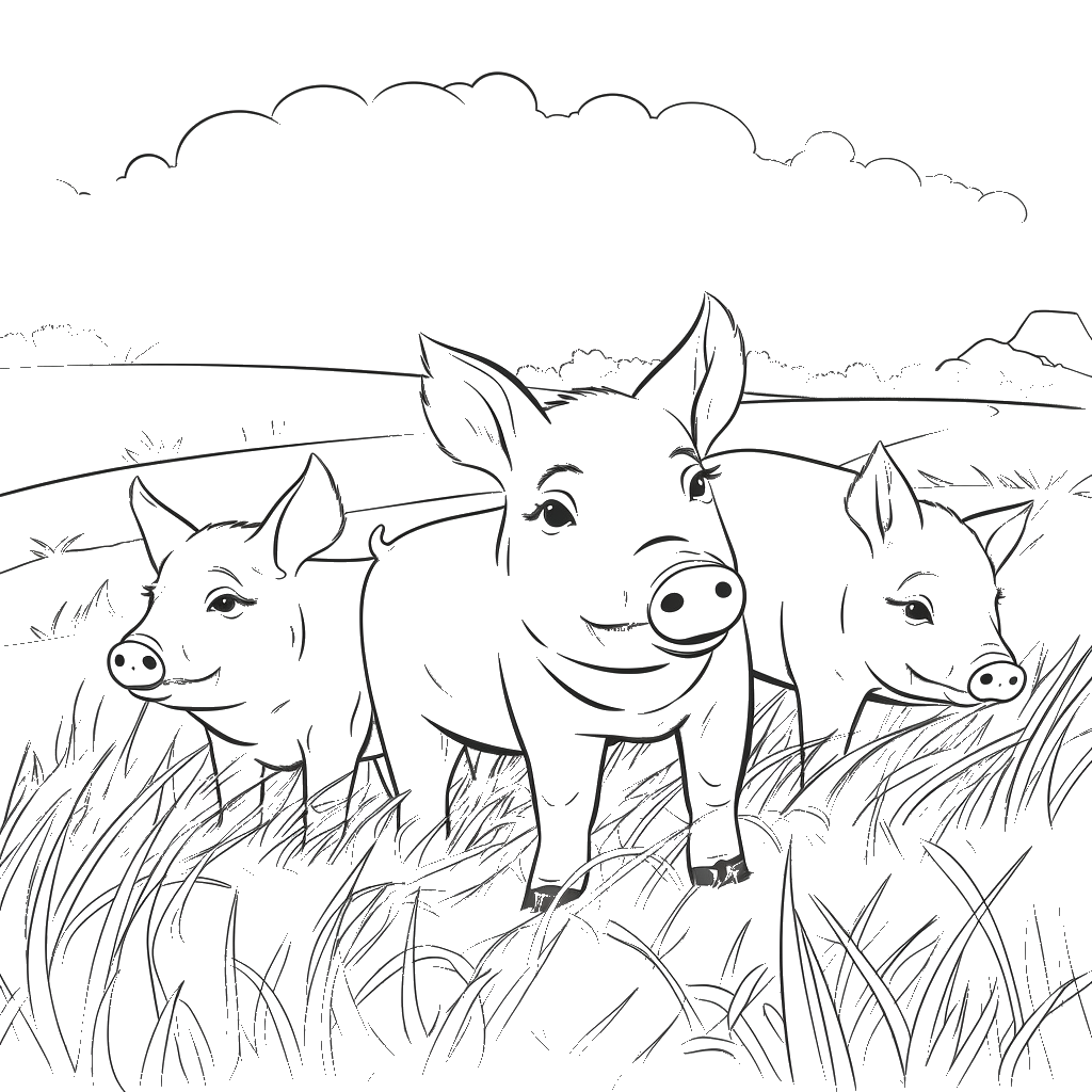 Dibujo de cerdo para colorear 11 listo para imprimir gratis