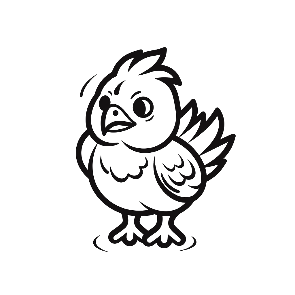 Dibujo de gallina para colorear 23 listo para imprimir gratis