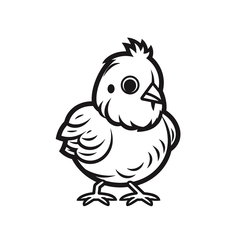 Dibujo de gallina para colorear 25 listo para imprimir gratis