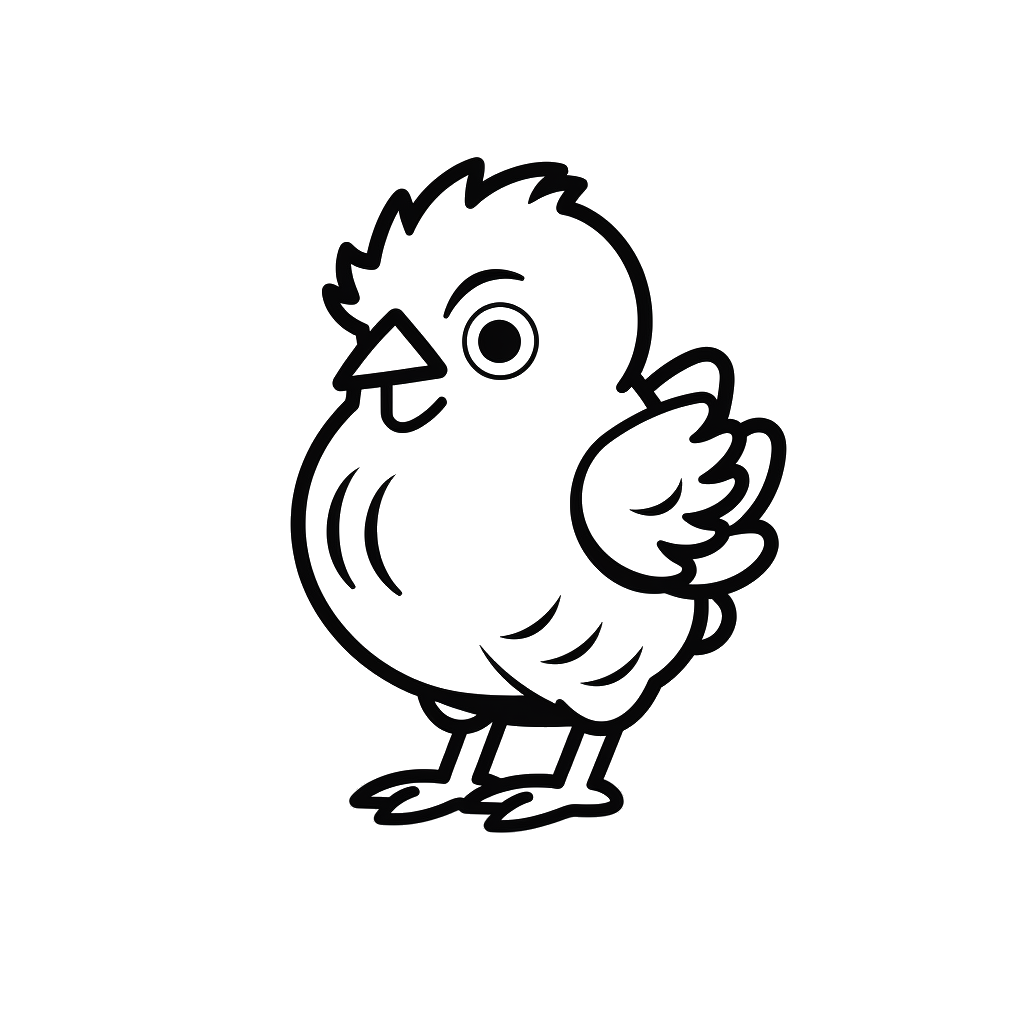 Dibujo de gallina para colorear 28 listo para imprimir gratis