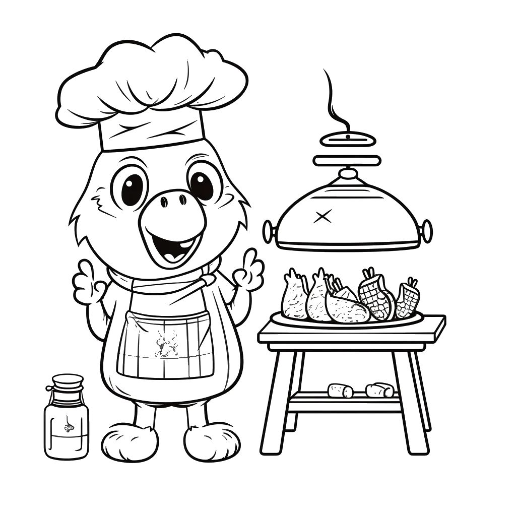 Dibujo de gallina para colorear 8 listo para imprimir gratis