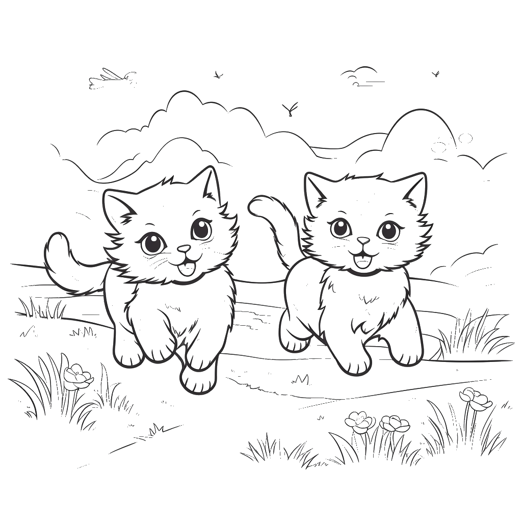 Dibujo de gato para colorear 10 listo para imprimir gratis