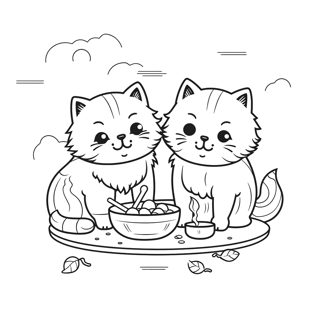Dibujo de gato para colorear 11 listo para imprimir gratis