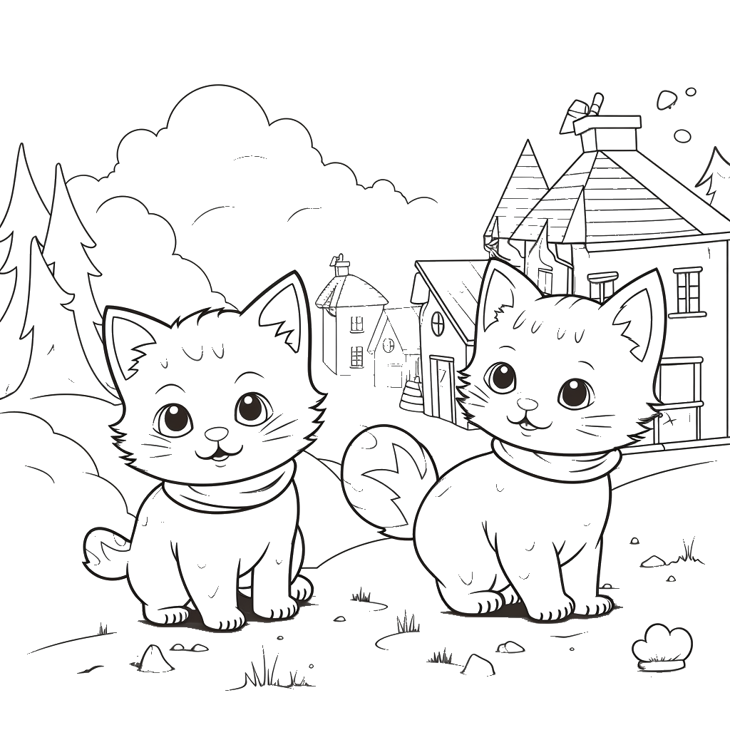 Dibujo de gato para colorear 16 listo para imprimir gratis