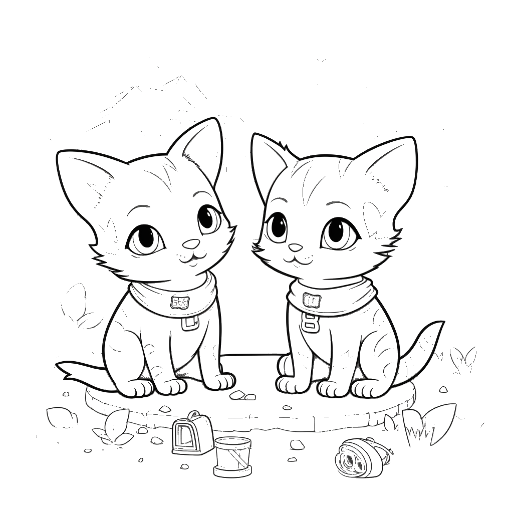 Dibujo de gato para colorear 17 listo para imprimir gratis