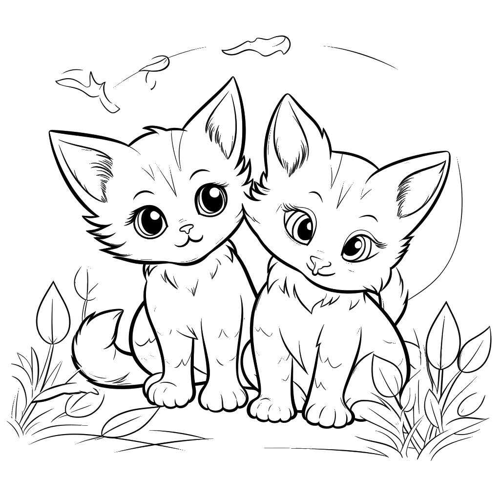 Dibujo de gato para colorear 18 listo para imprimir gratis