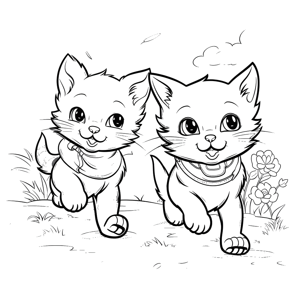 Dibujo de gato para colorear 7 listo para imprimir gratis