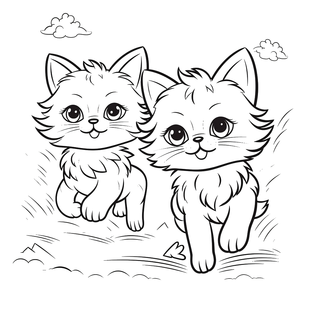 Dibujo de gato para colorear 8 listo para imprimir gratis