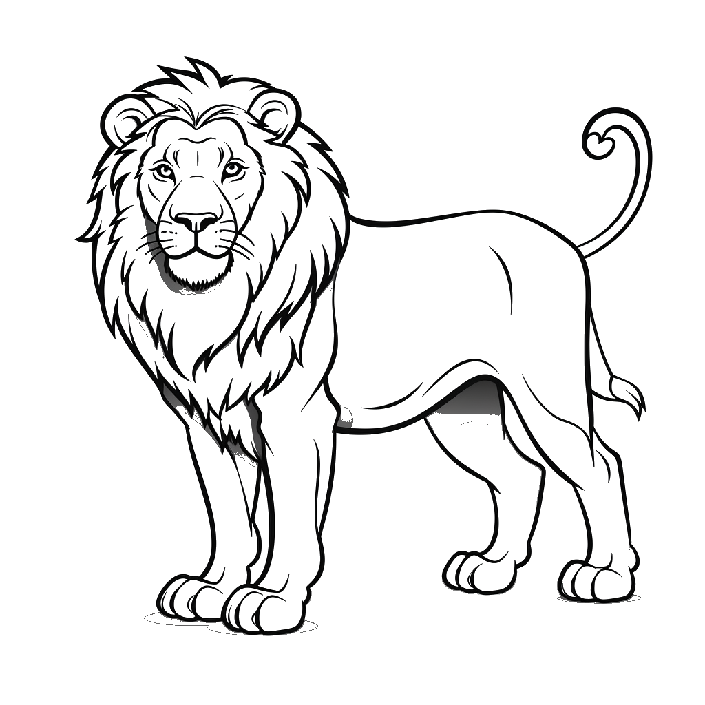 Dibujo de león para colorear 11 listo para imprimir gratis