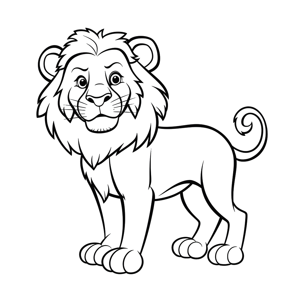 Dibujo de león para colorear 12 listo para imprimir gratis