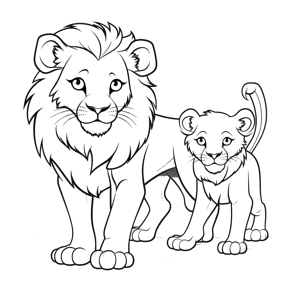 Dibujo de león para colorear 15 listo para imprimir gratis