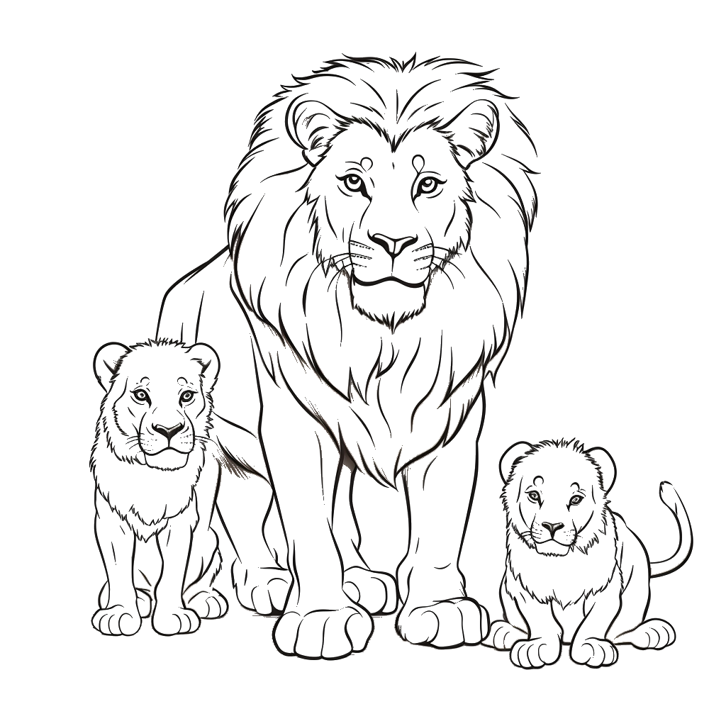 Dibujo de león para colorear 16 listo para imprimir gratis