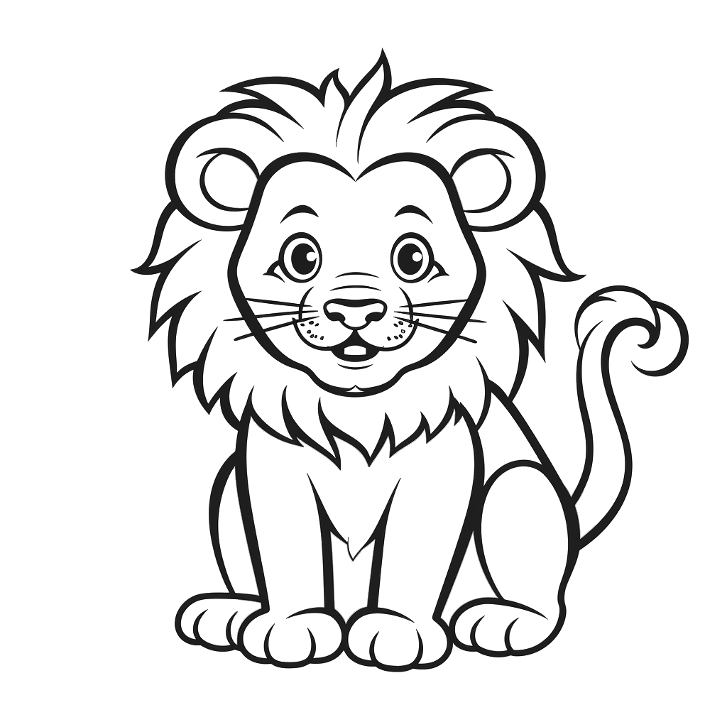 Dibujo de león para colorear 18 listo para imprimir gratis