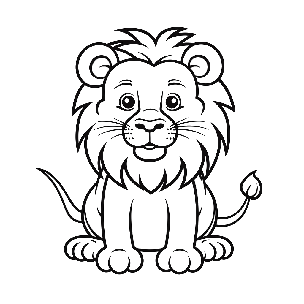 Dibujo de león para colorear 20 listo para imprimir gratis