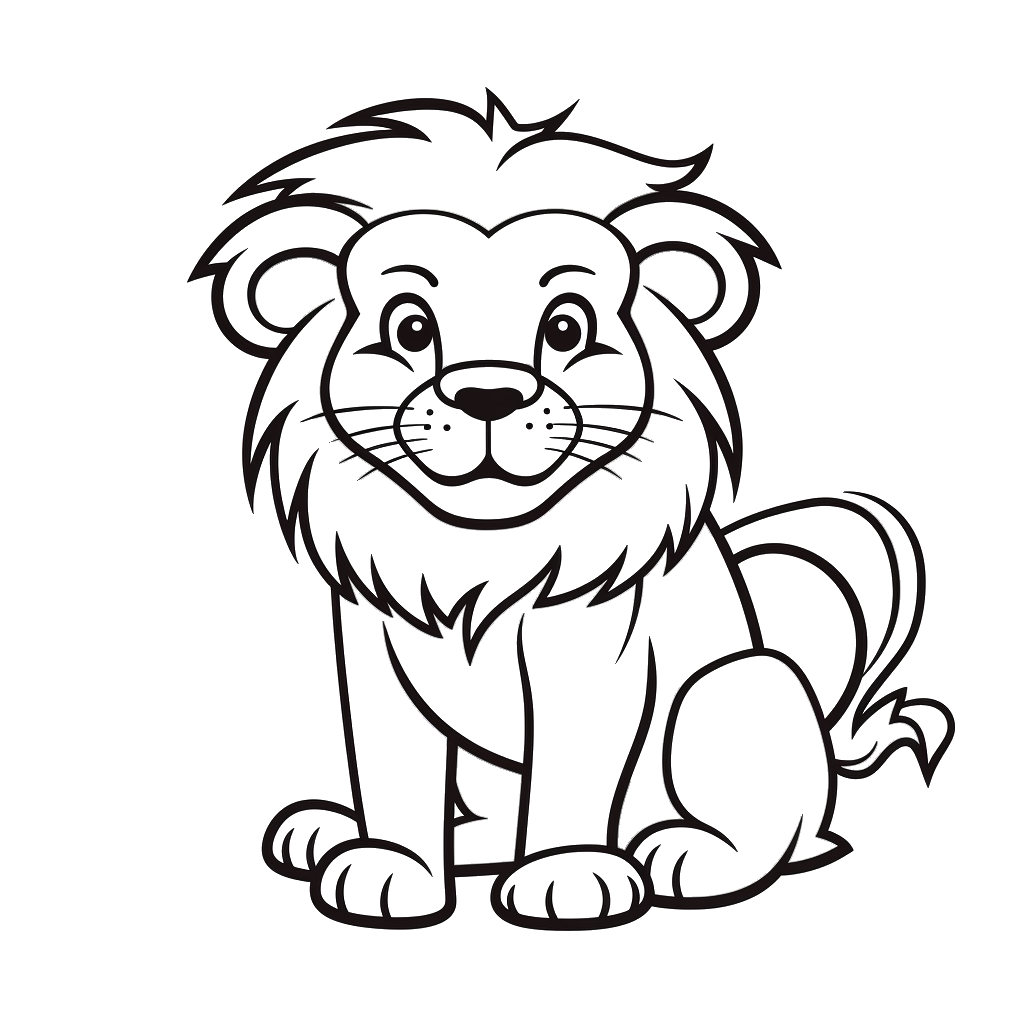 Dibujo de león para colorear 21 listo para imprimir gratis