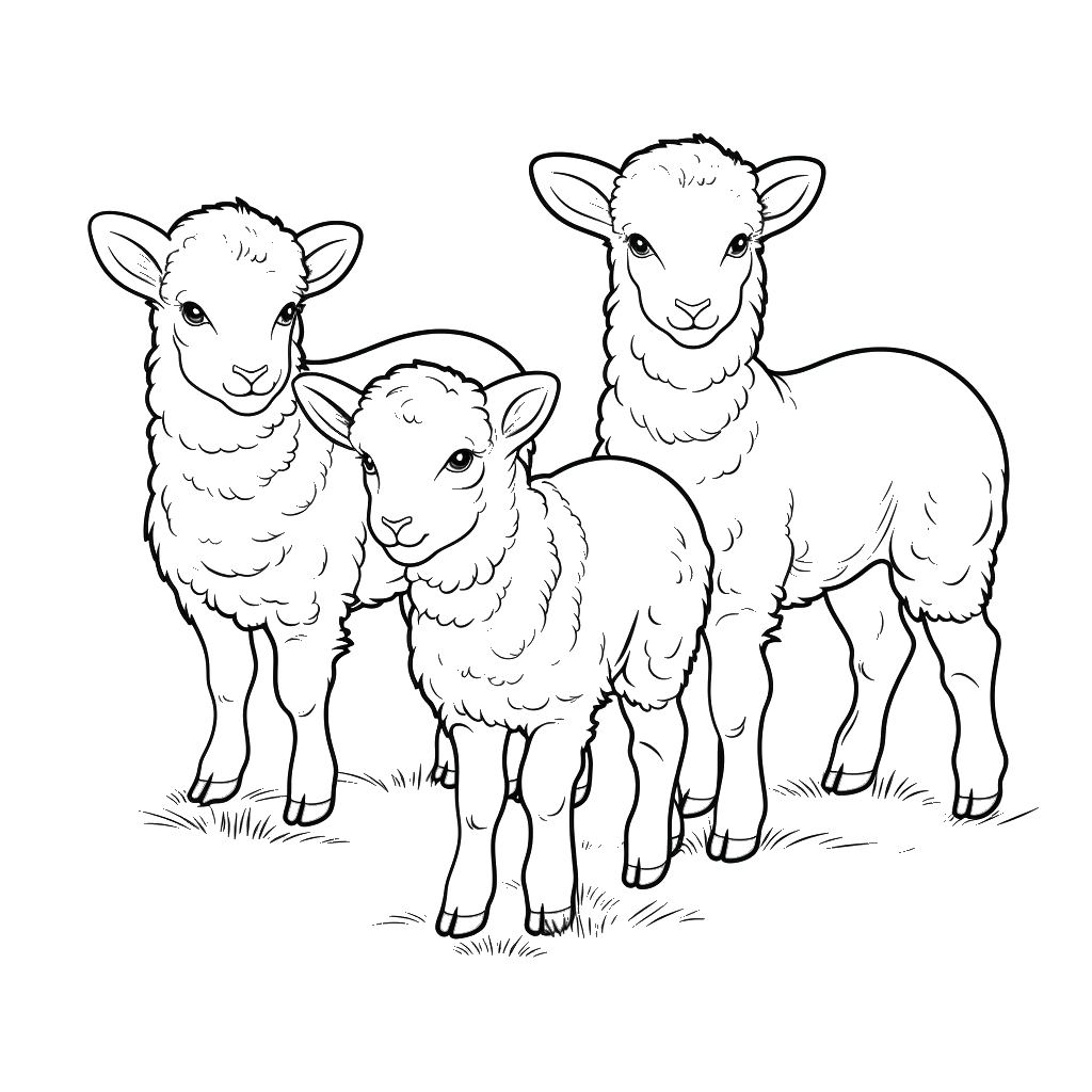 Dibujo de oveja para colorear 7 listo para imprimir gratis