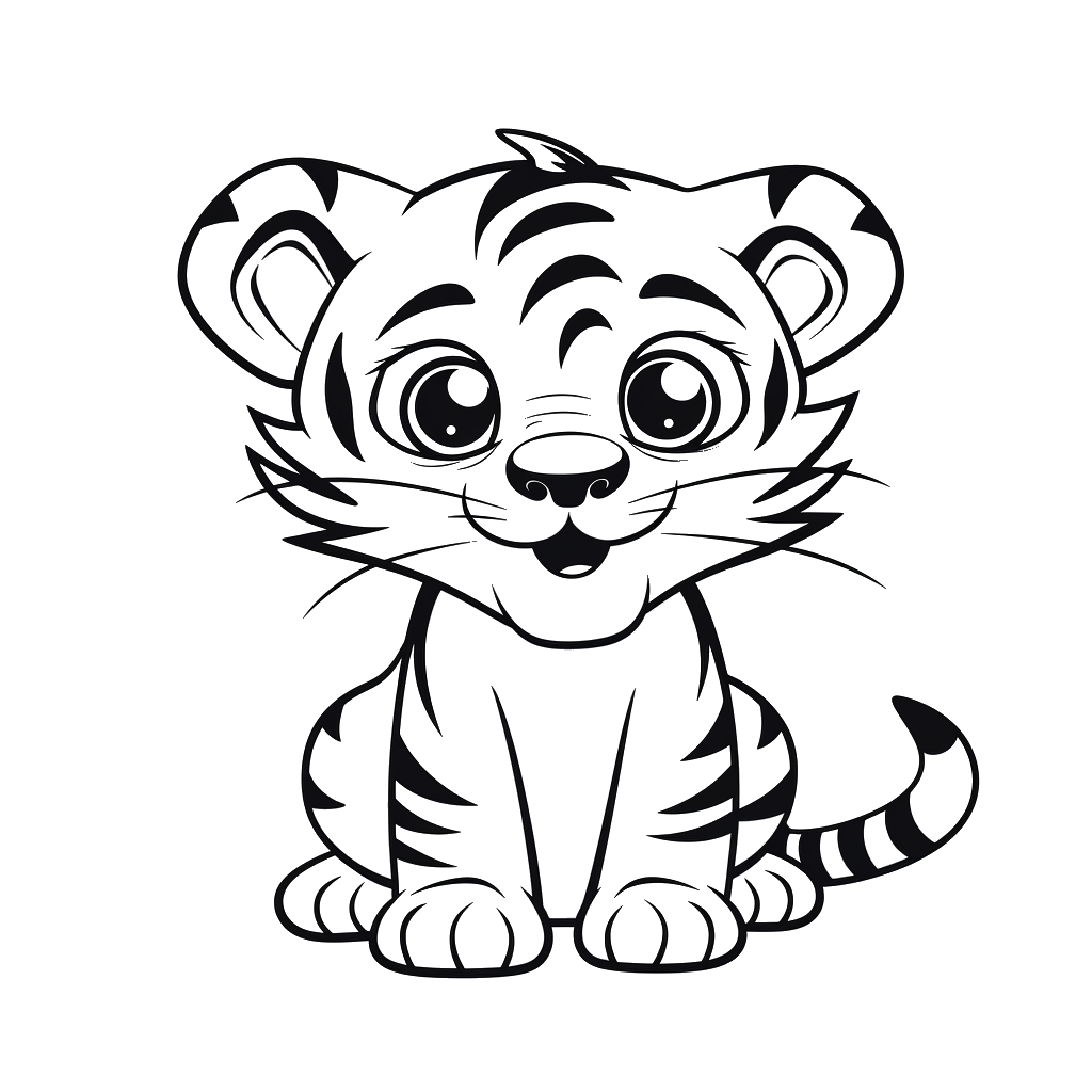 Dibujo de tigre para colorear 15 listo para imprimir gratis