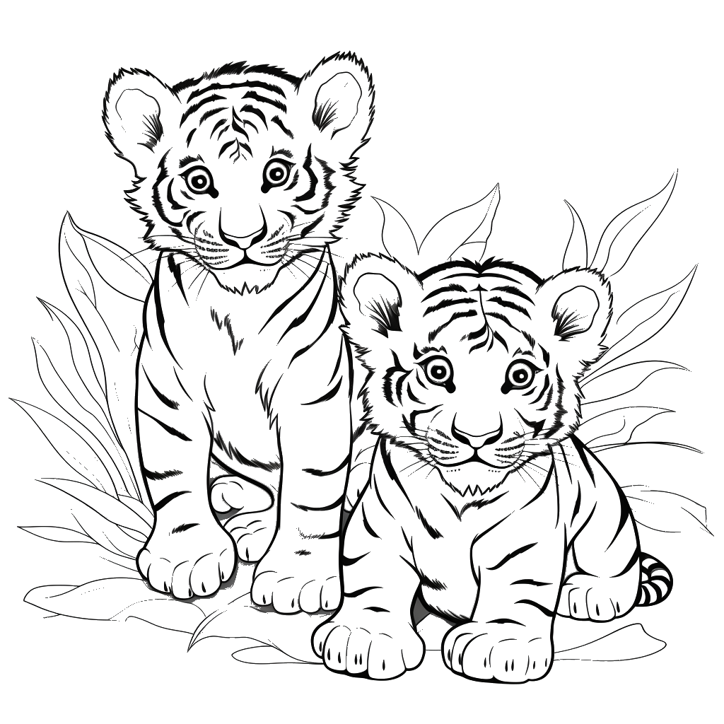 Dibujo de tigre para colorear 21 listo para imprimir gratis