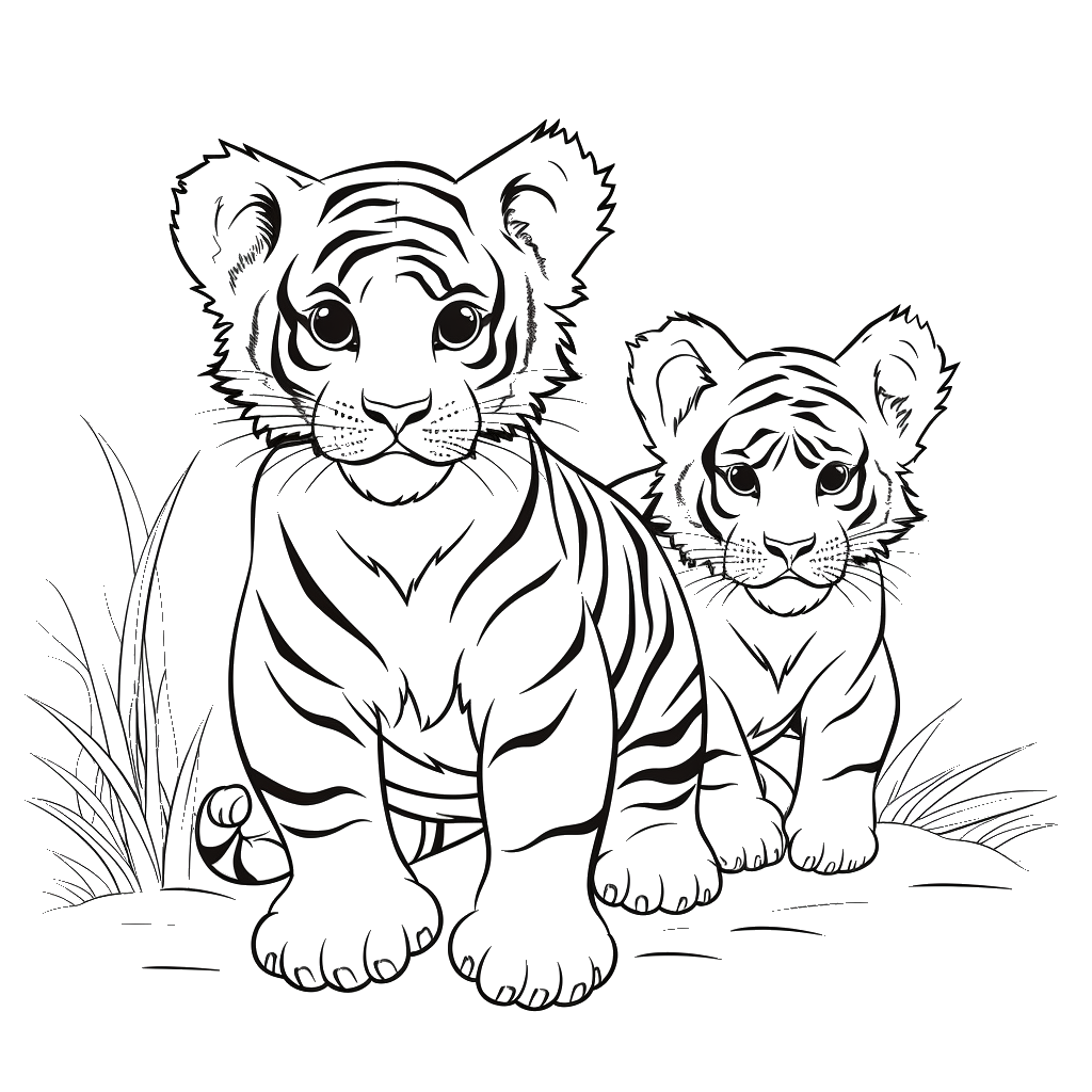 Dibujo de tigre para colorear 22 listo para imprimir gratis