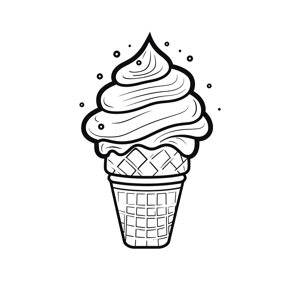 Dibujo de helados para colorear 11 listo para imprimir gratis