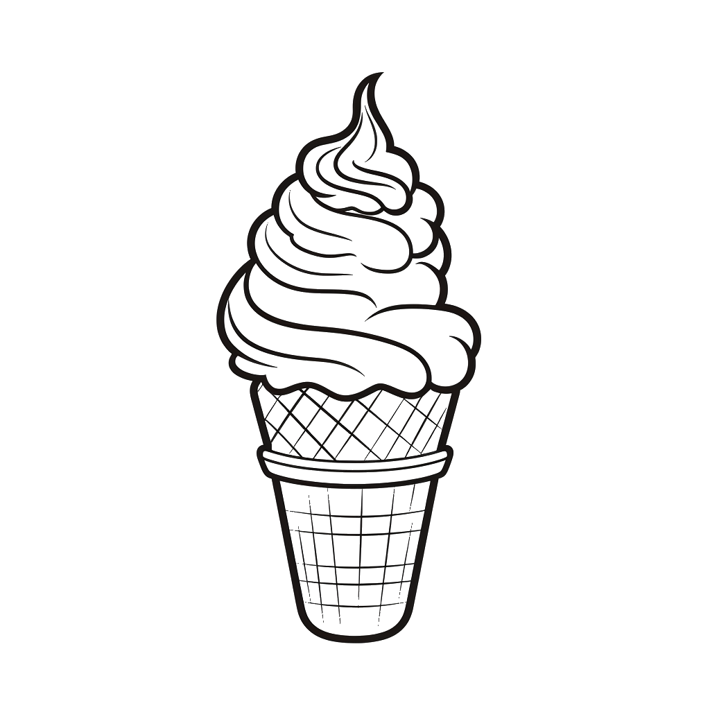 Dibujo de helados para colorear 9 listo para imprimir gratis
