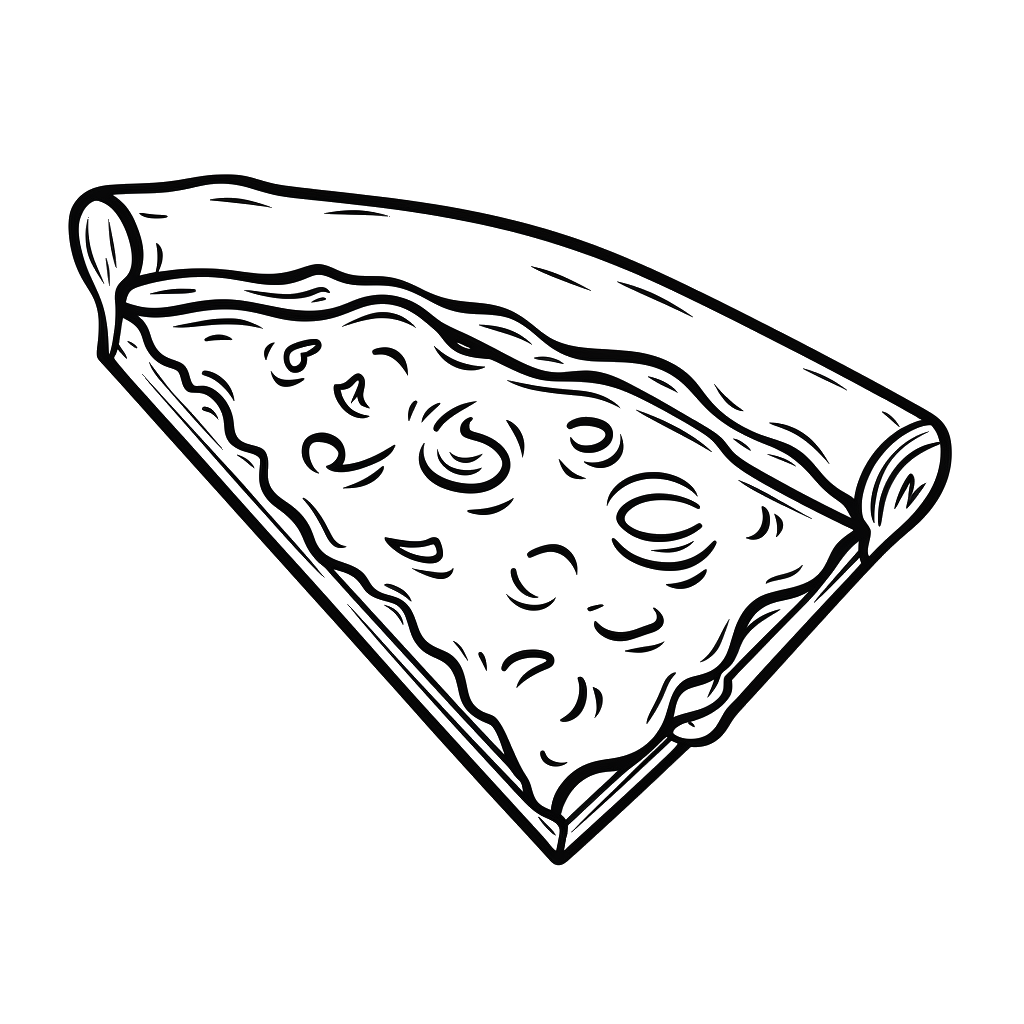Dibujo de pizzas para colorear 28 listo para imprimir gratis