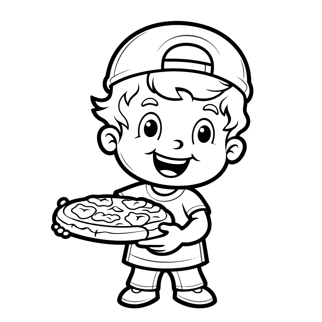 Dibujo de pizzas para colorear 31 listo para imprimir gratis