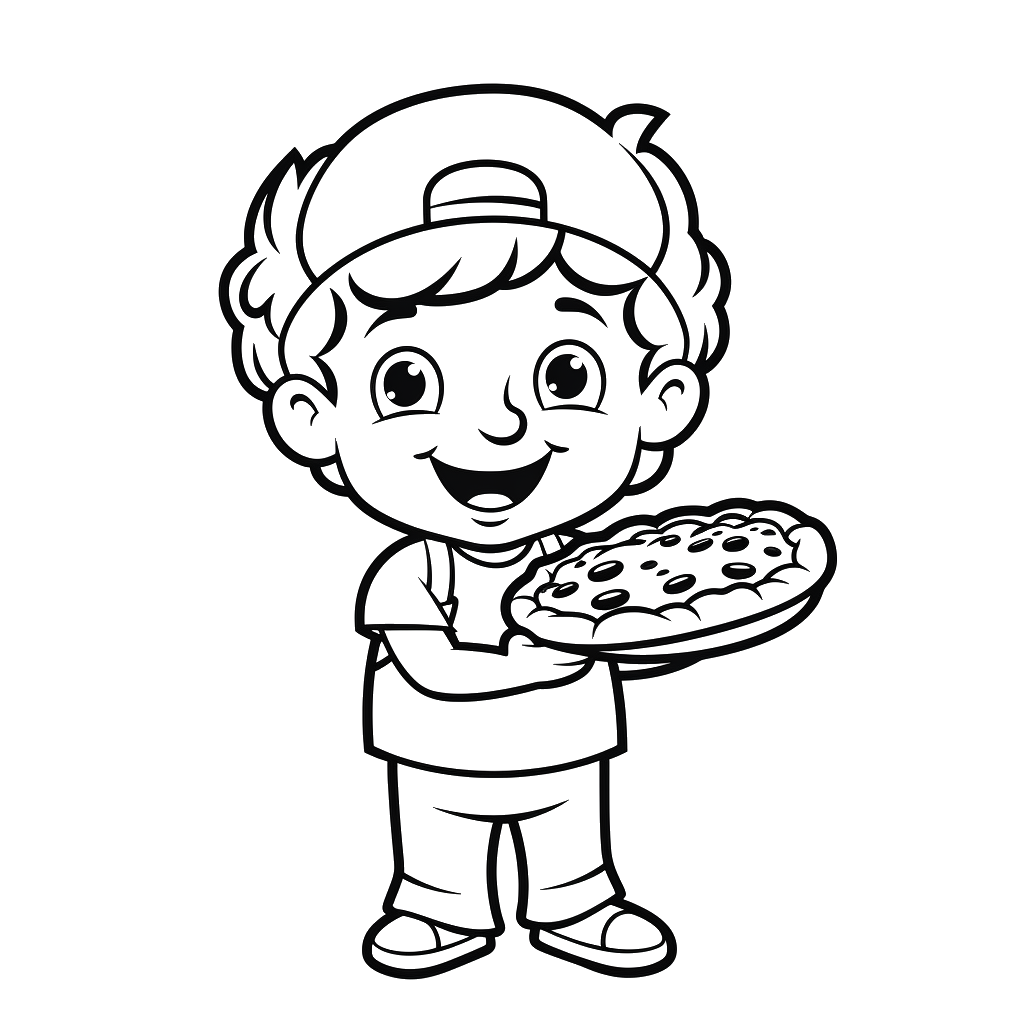 Dibujo de pizzas para colorear 32 listo para imprimir gratis