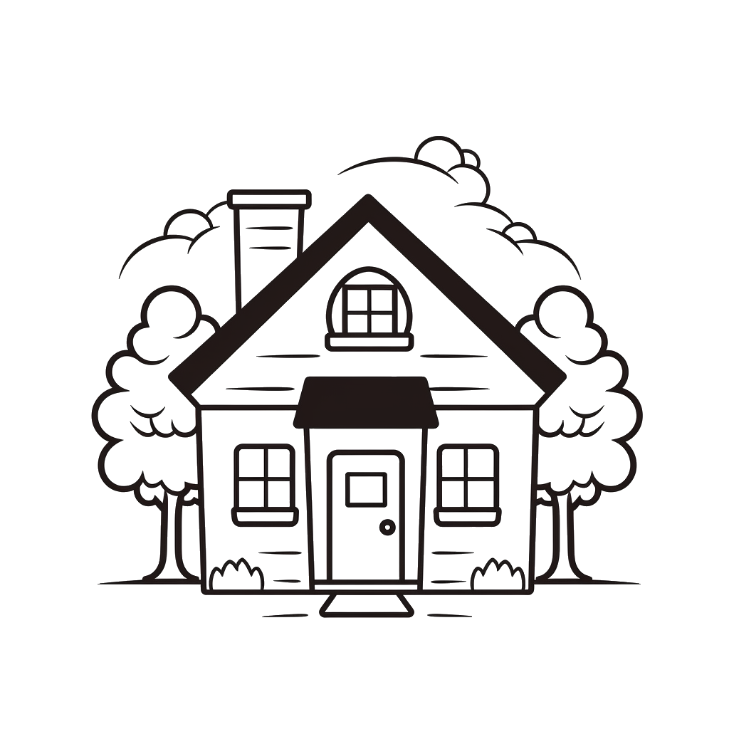 Dibujo de casas para colorear 10 listo para imprimir gratis
