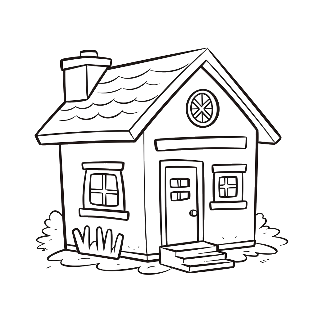 Dibujo de casas para colorear 12 listo para imprimir gratis