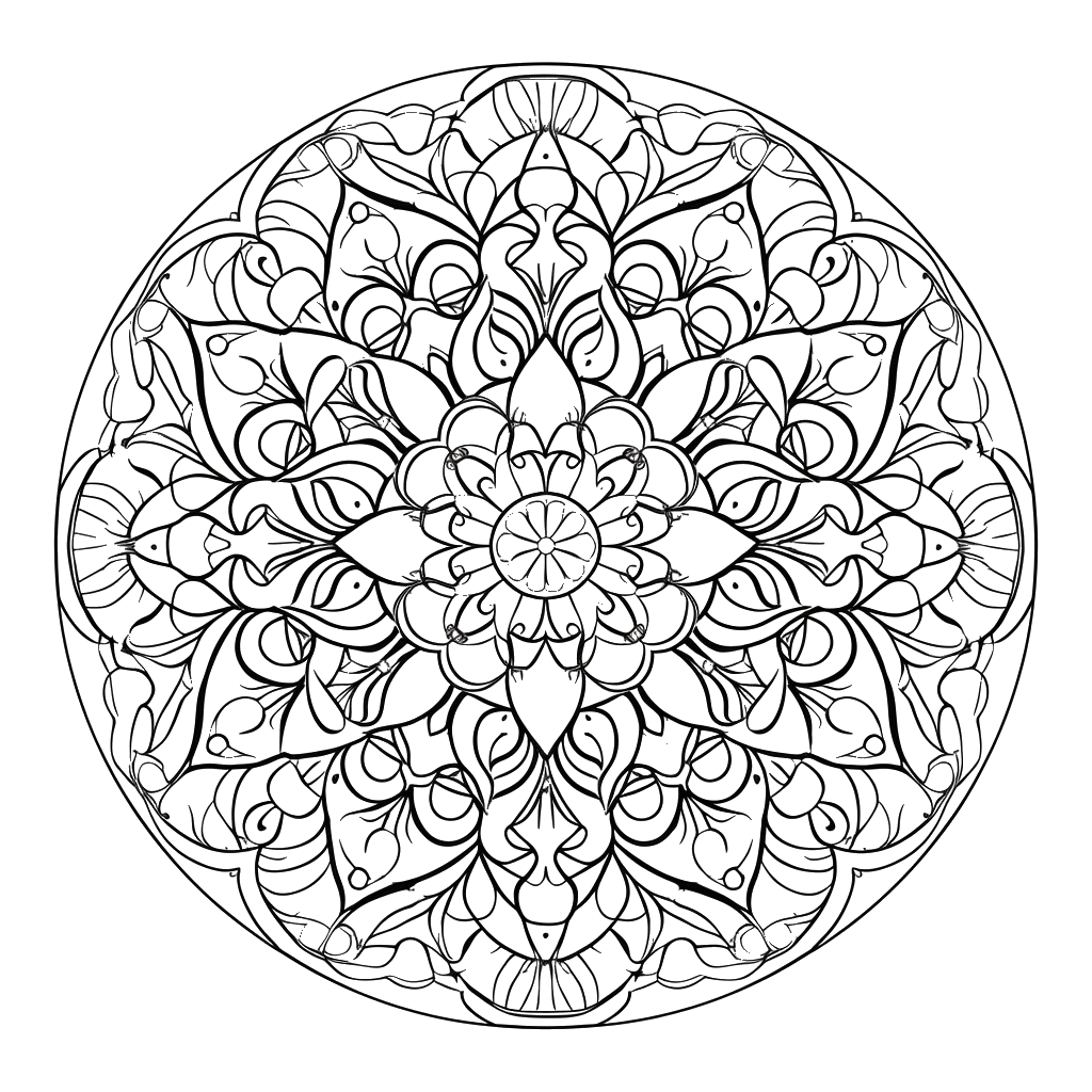 Dibujo de mandalas para colorear 13 listo para imprimir gratis