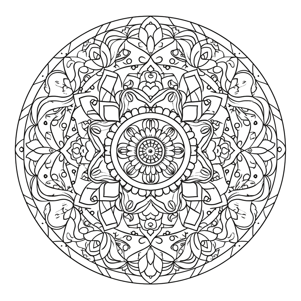 Dibujo de mandalas para colorear 15 listo para imprimir gratis