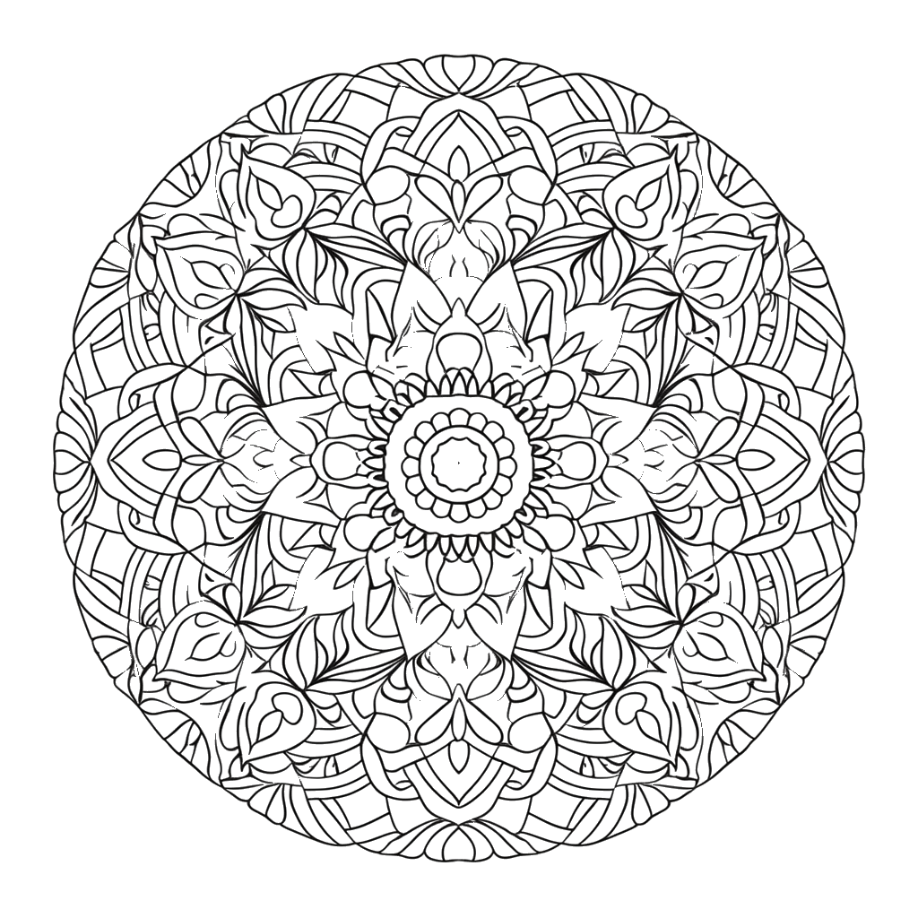 Dibujo de mandalas para colorear 28 listo para imprimir gratis
