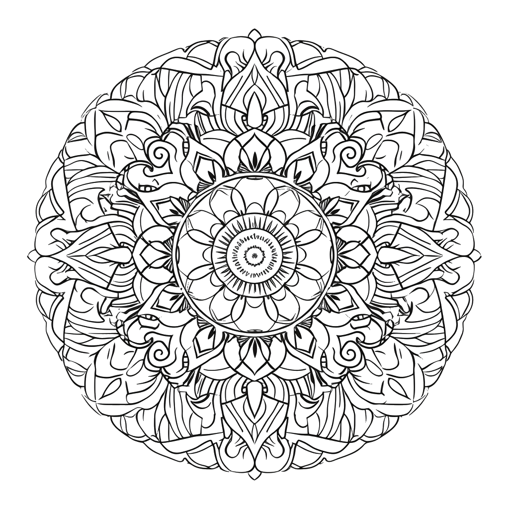 Dibujo de mandalas para colorear 29 listo para imprimir gratis