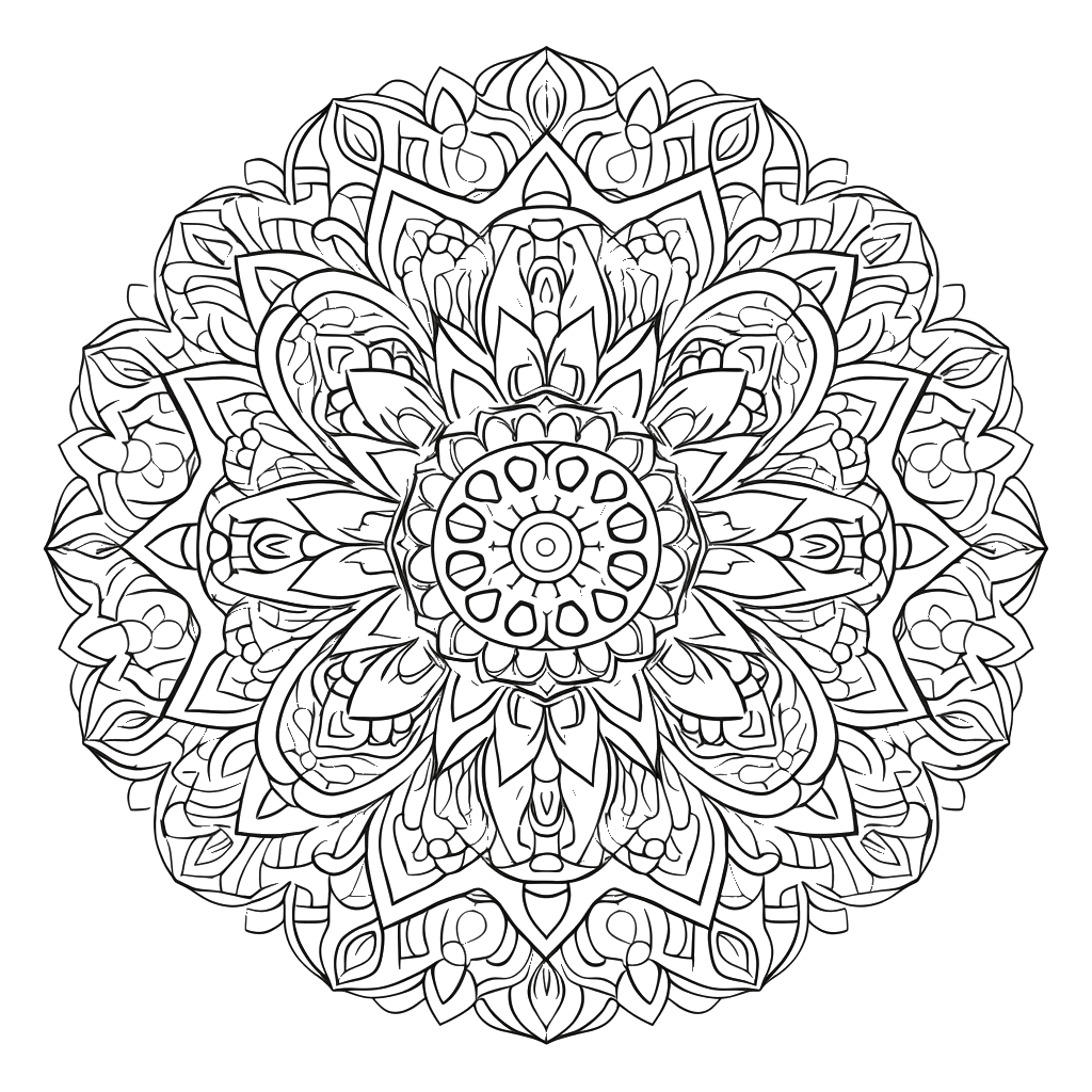 Dibujo de mandalas para colorear 30 listo para imprimir gratis