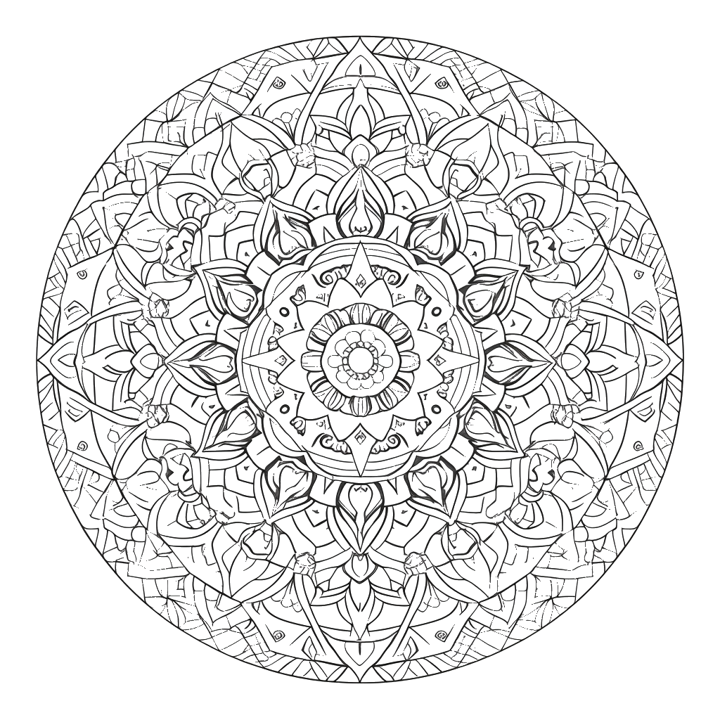 Dibujo de mandalas para colorear 31 listo para imprimir gratis