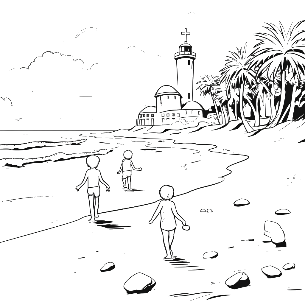 Dibujo de faros para colorear 2 listo para imprimir gratis