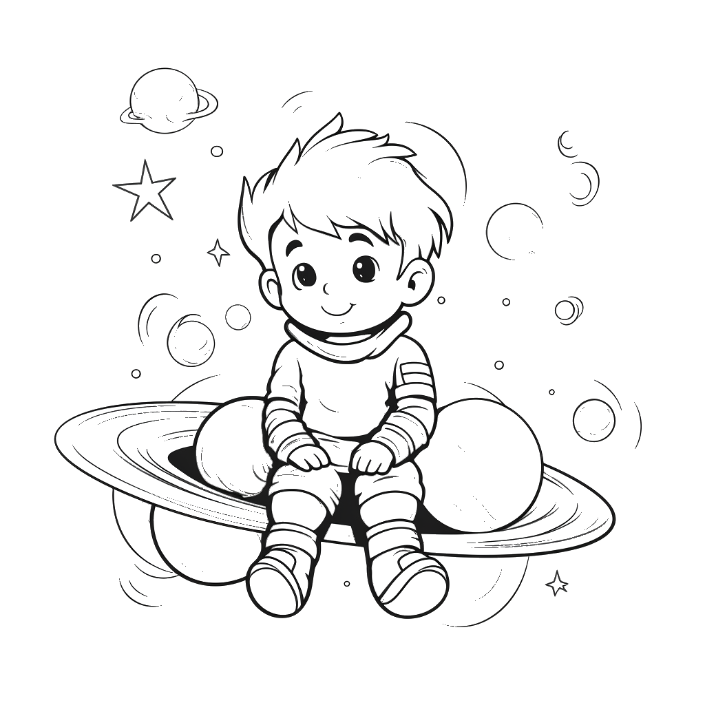 Dibujo de astronautas para colorear 10 listo para imprimir gratis