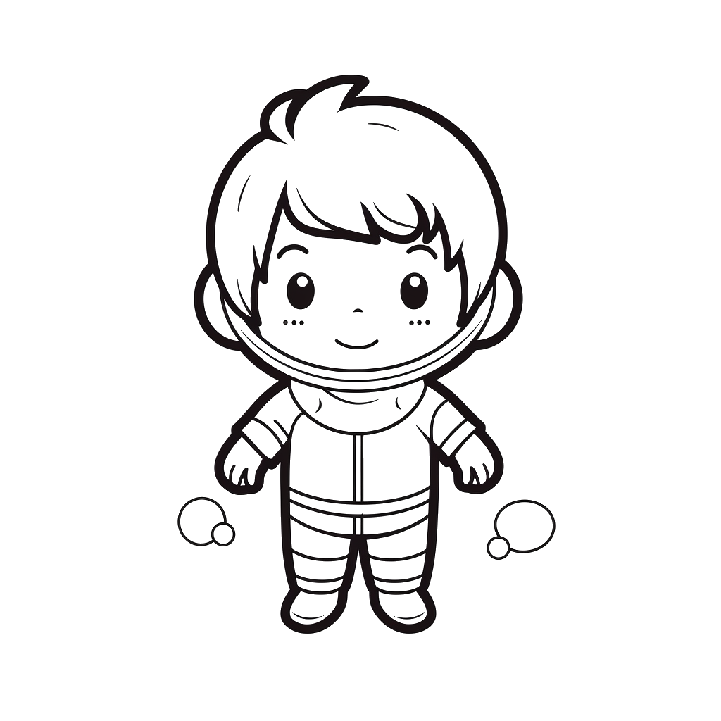 Dibujo de astronautas para colorear 11 listo para imprimir gratis