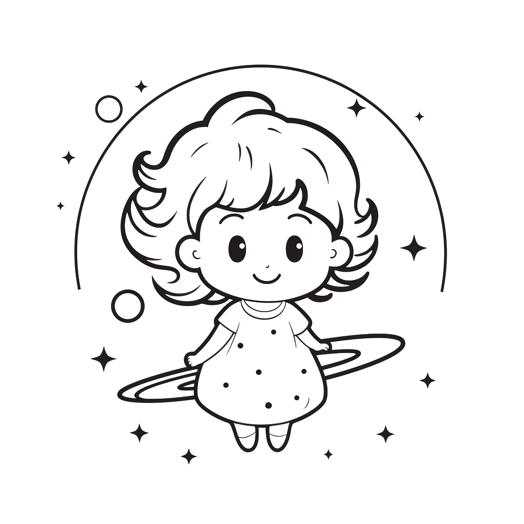 Dibujo de astronautas para colorear 3 listo para imprimir gratis