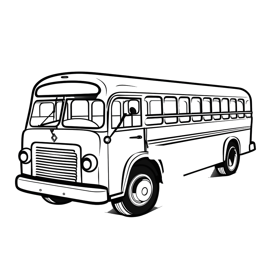 Dibujo de autobuses para colorear 10 listo para imprimir gratis
