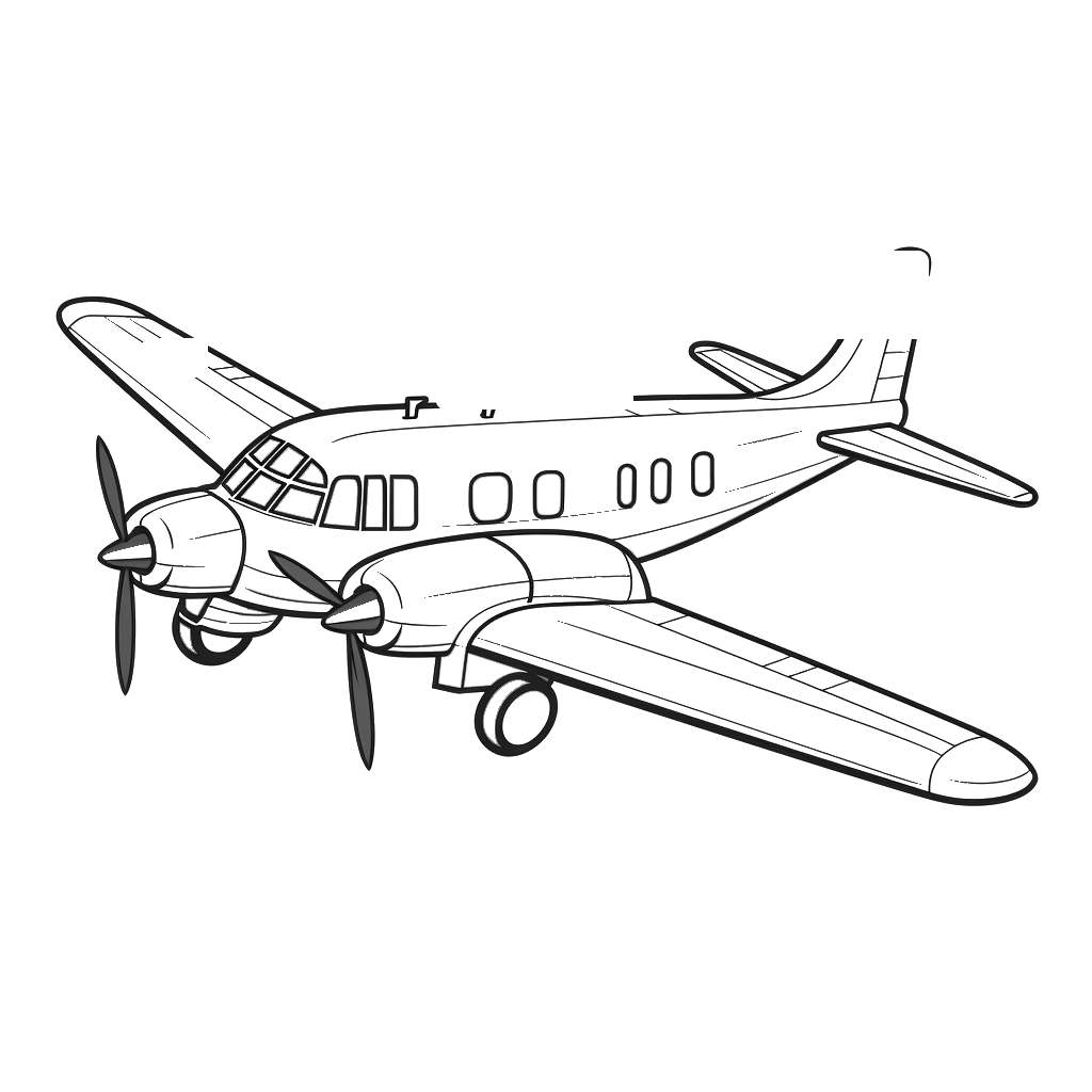 Dibujo de aviones para colorear 10 listo para imprimir gratis