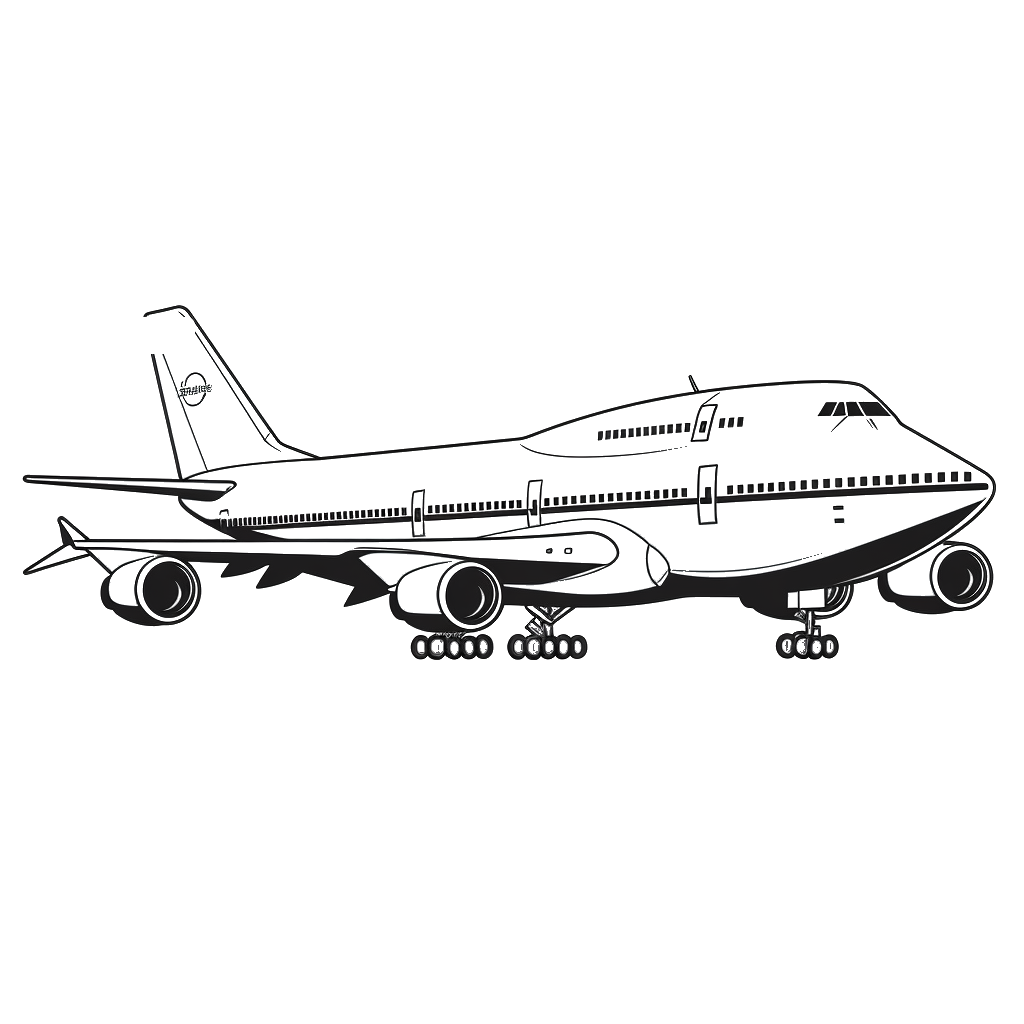 Dibujo de aviones para colorear 6 listo para imprimir gratis