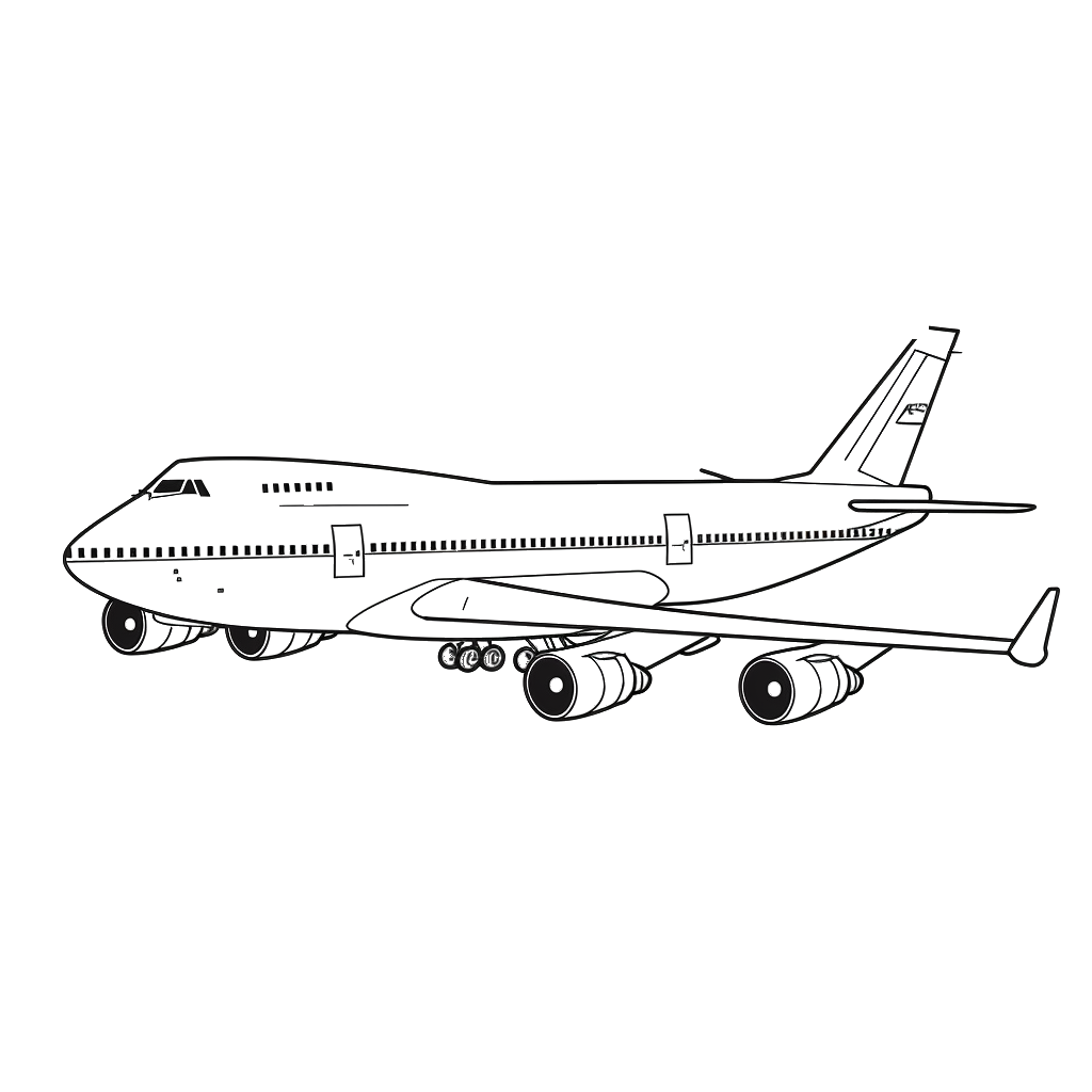 Dibujo de aviones para colorear 8 listo para imprimir gratis